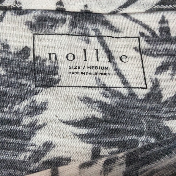 Nollie palm tree gray and white crop top - Picture 4 of 4